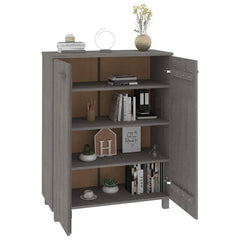 vidaXL Shoe Cabinet | Light grey | Solid pine wood, MDF | Medium | Rectangular 6