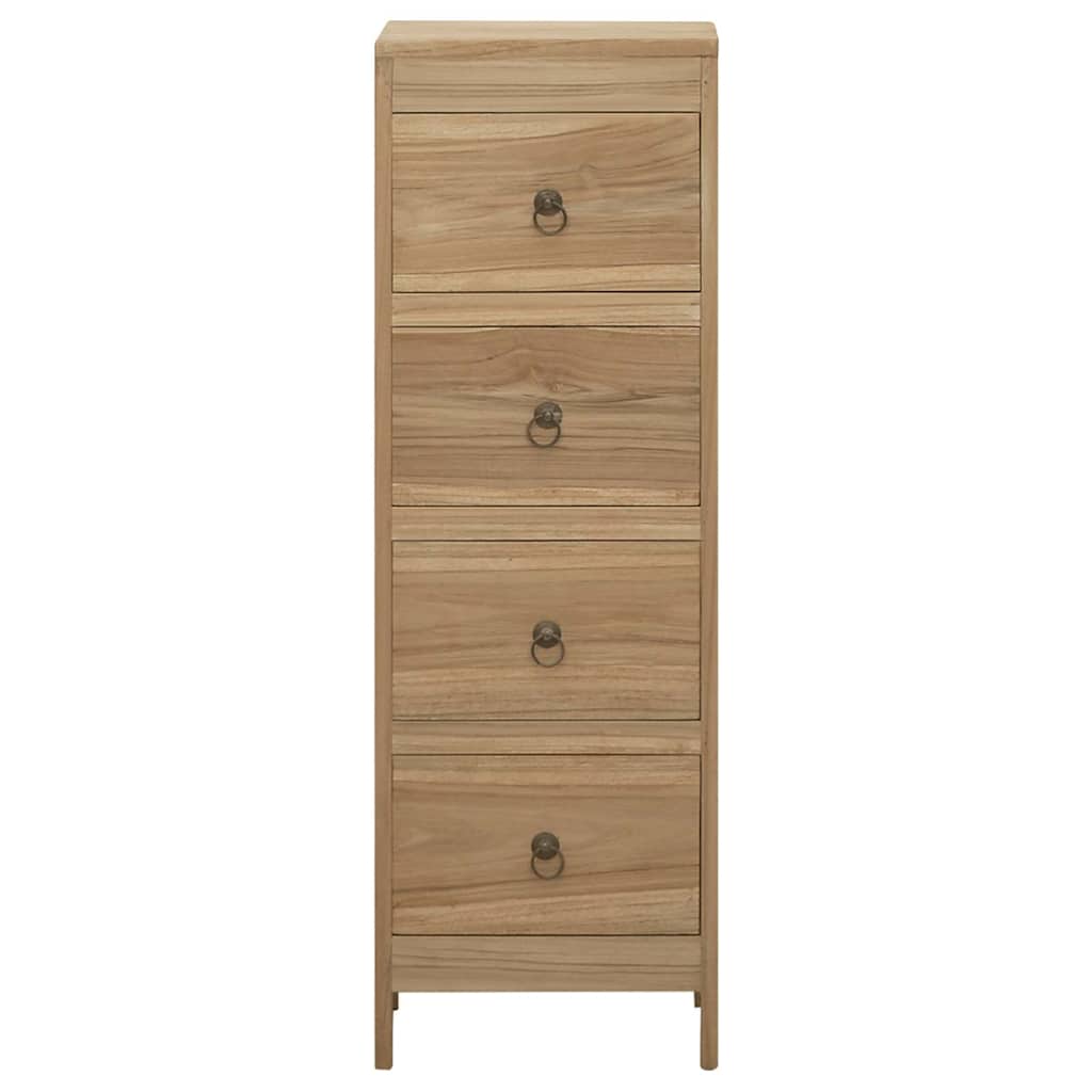 340741 vidaXL Chest of Drawers 30x30x90 cm Solid Wood Teak 2