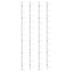 vidaXL Wall Mounted Wine Rack for 12 Bottles 2 pcs White Iron 2