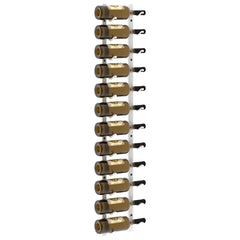 vidaXL Wall Mounted Wine Rack for 12 Bottles 2 pcs White Iron 4
