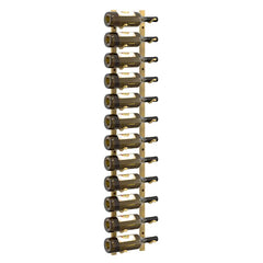 vidaXL Wall Mounted Wine Rack for 12 Bottles 2 pcs Gold Iron 4