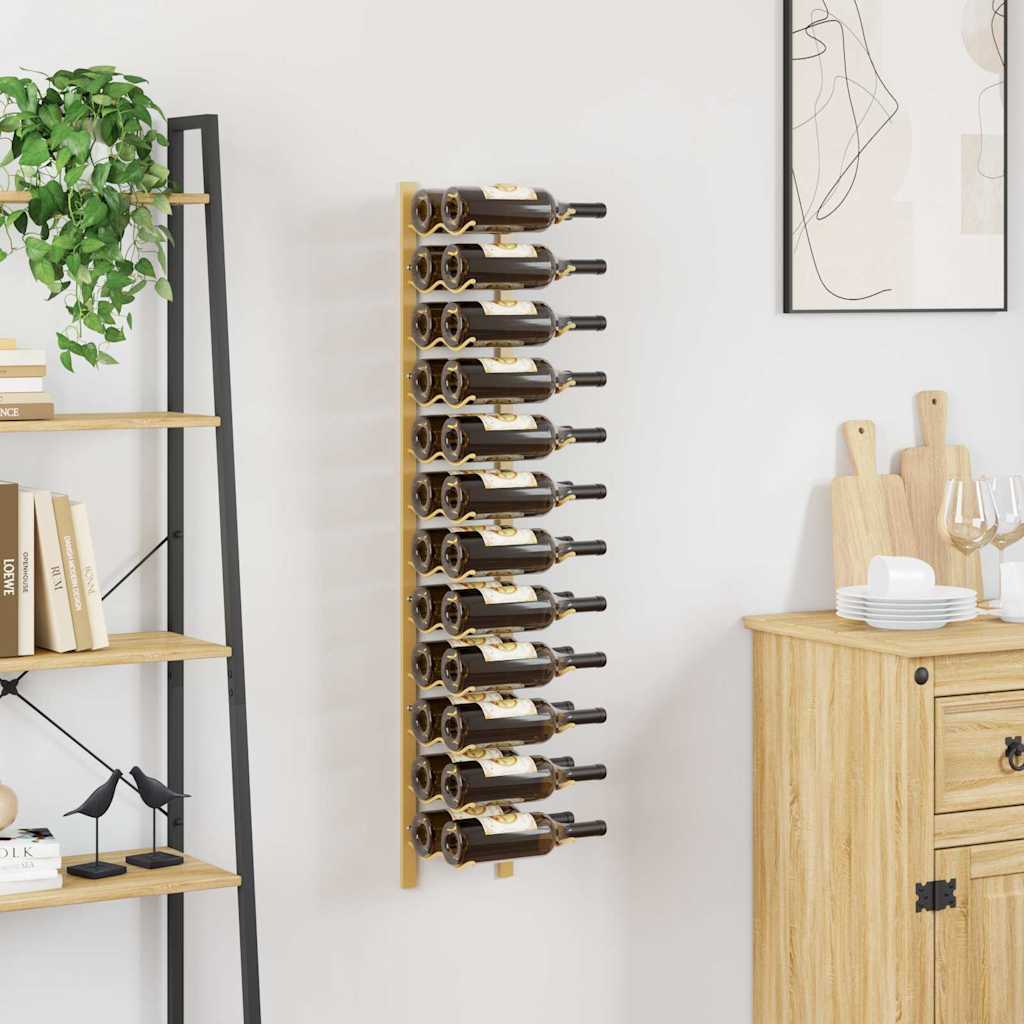 Wall Mounted Wine Rack for Bottles Iron