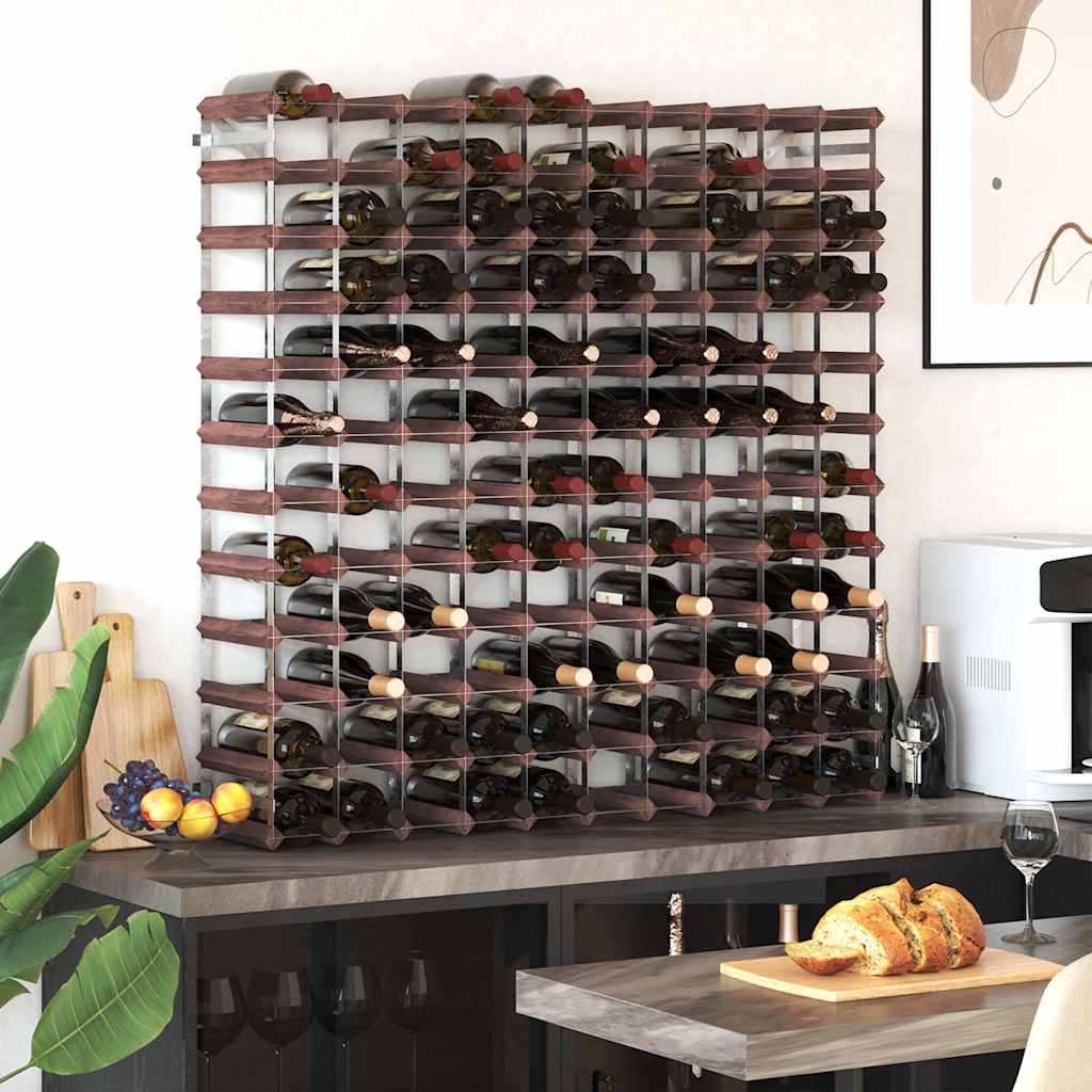 Wine Rack for Bottles Solid Pinewood