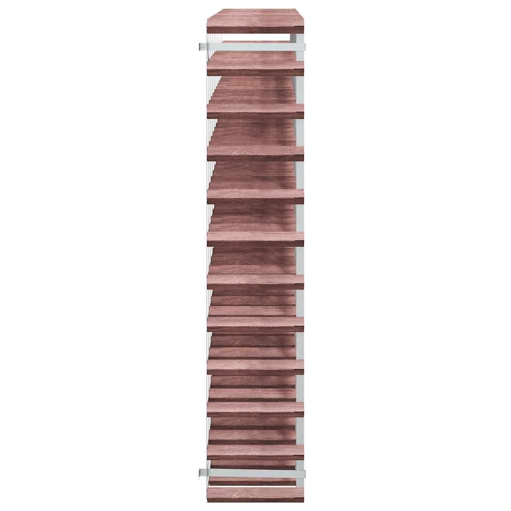 vidaXL Wine Rack for 120 Bottles Brown Solid Wood Pine 6
