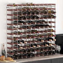 Wine Rack for Bottles Solid Pinewood in Brown