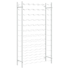 vidaXL Wine Rack for 72 Bottles White Metal 2