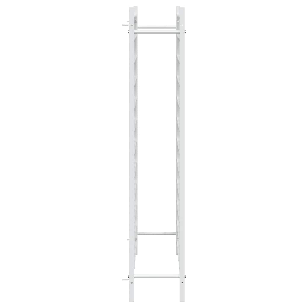 vidaXL Wine Rack for 72 Bottles White Metal 6