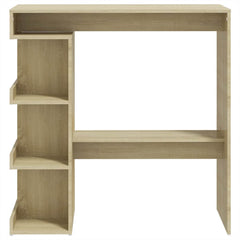 vidaXL Bar Table with Storage Rack Sonoma Oak 100x50x101.5 cm Engineered Wood 5