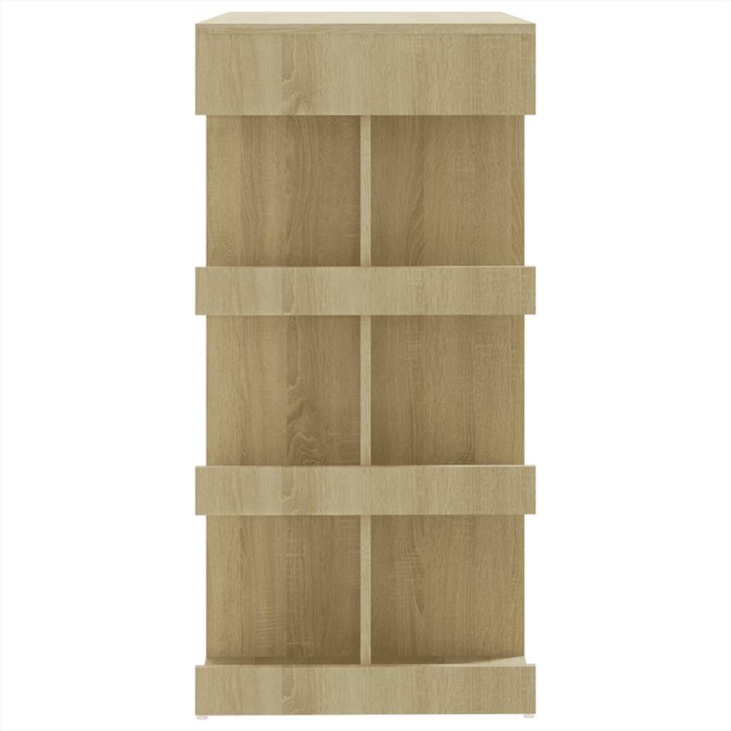 vidaXL Bar Table with Storage Rack Sonoma Oak 100x50x101.5 cm Engineered Wood 6