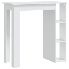Bar Table with Shelf Engineered Wood