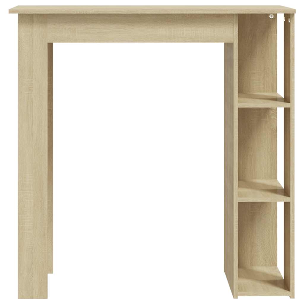 vidaXL Bar Table with Shelf Sonoma Oak 102x50x103.5 cm Engineered Wood 3
