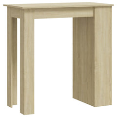 vidaXL Bar Table with Storage Rack Sonoma Oak 102x50x103.5cm Engineered Wood 2