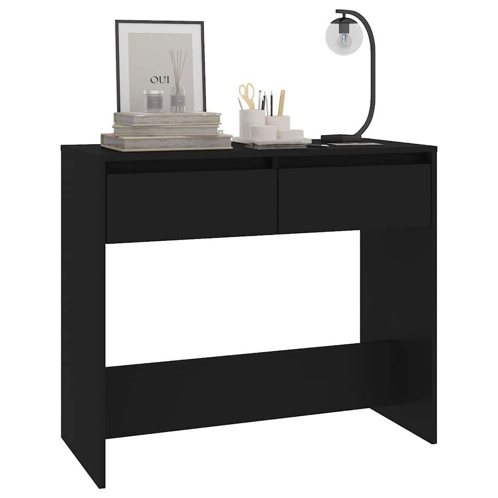 vidaXL Console Table | Black | Engineered wood, Steel | Medium | Console Table 4