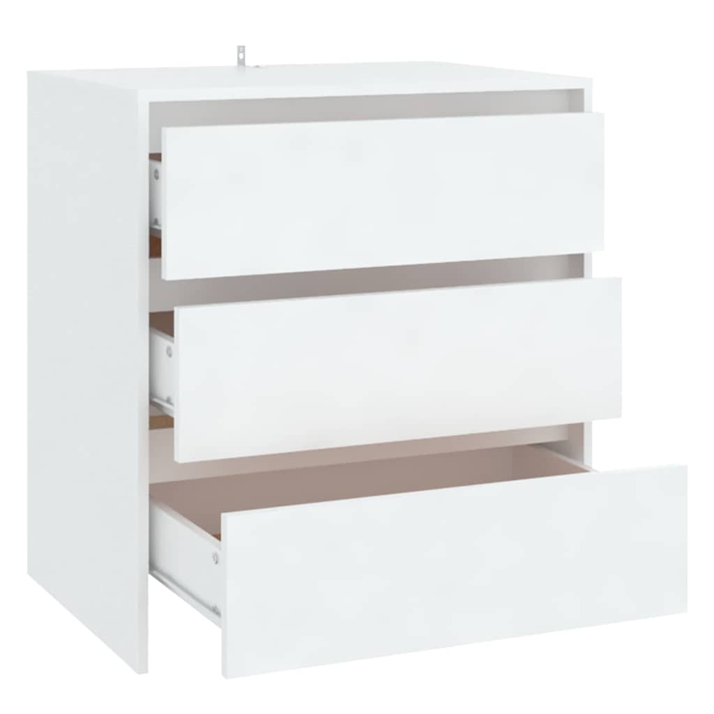 Sideboard 70x41x75 cm Engineered Wood White