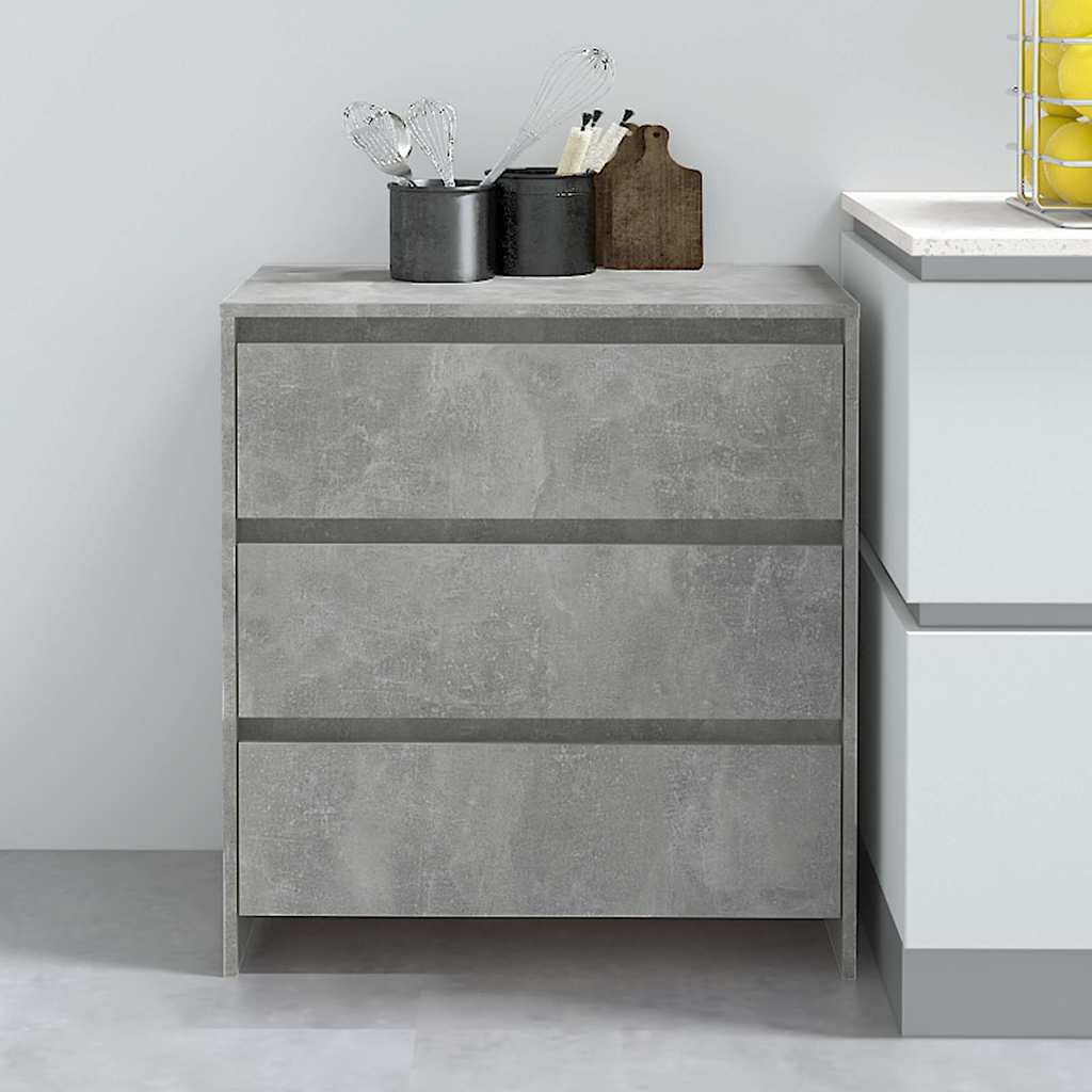 Sideboard 70x41x75 cm Engineered Wood Concrete grey