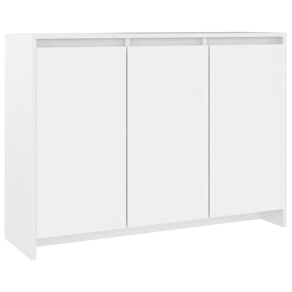 Sideboard 102x33x75 cm Engineered Wood White