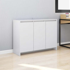 Sideboard 102x33x75 cm Engineered Wood White