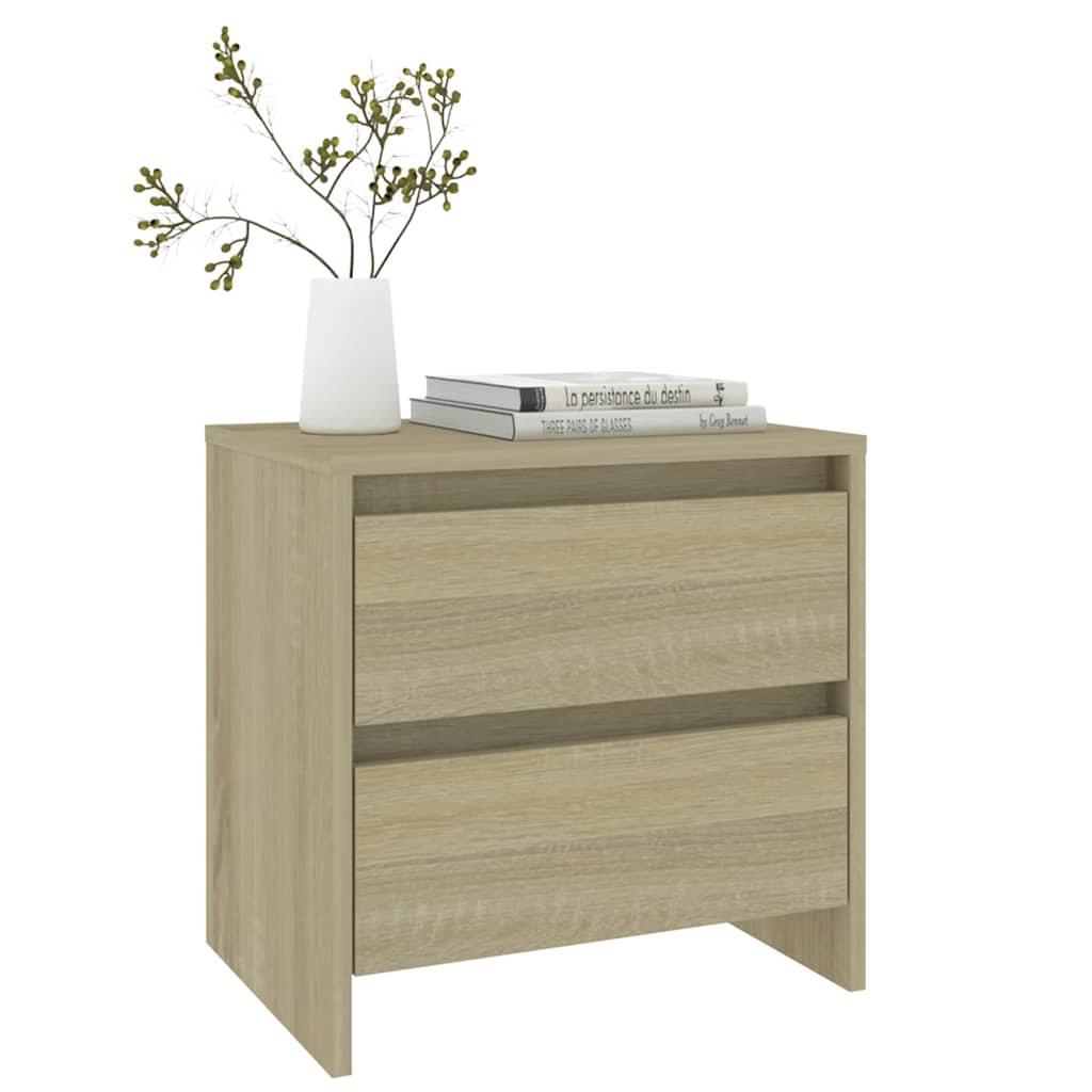 vidaXL Bedside Cabinet | Sonoma Oak | Engineered Wood | Compact 6