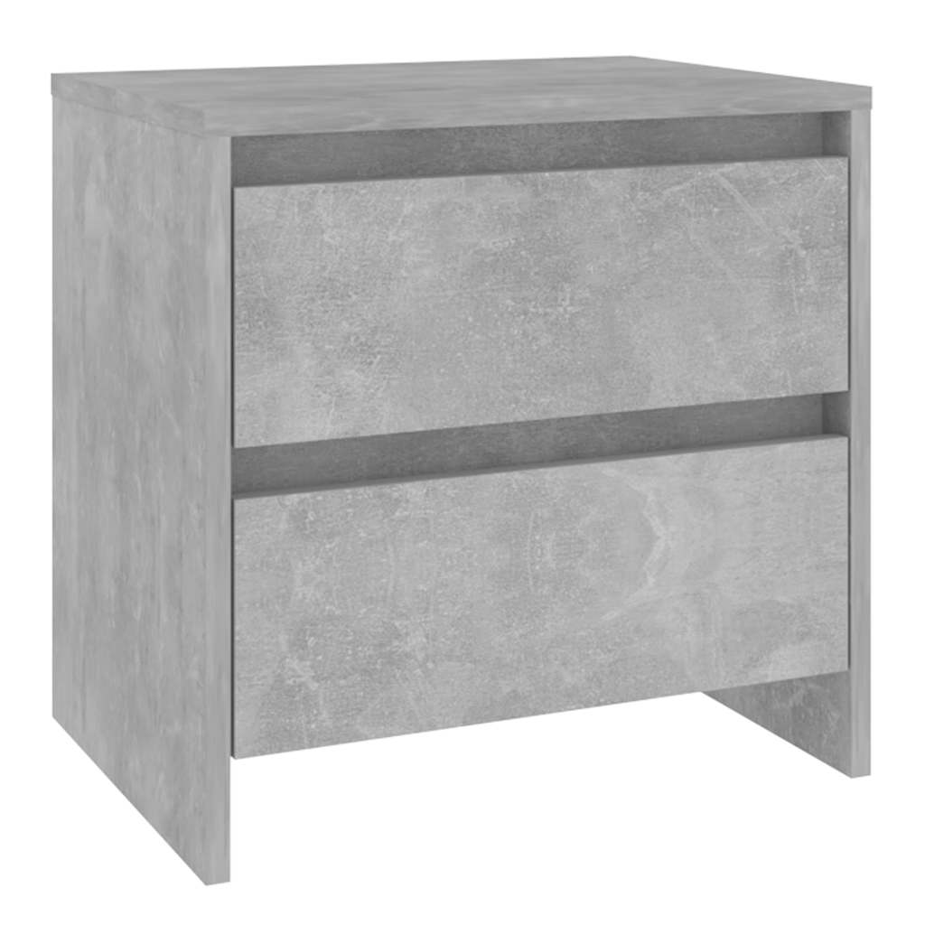 vidaXL Bedside Cabinet | Concrete grey | Engineered wood | Small 2