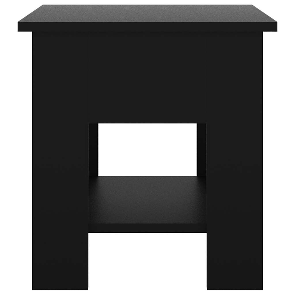 vidaXL Coffee Table Black 40x40x42 cm Engineered Wood 4
