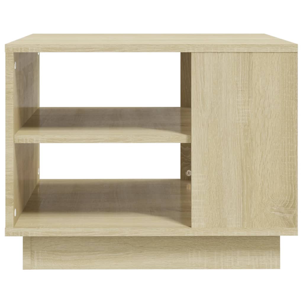 vidaXL Coffee Table Sonoma Oak 55x55x43 cm Engineered Wood 4