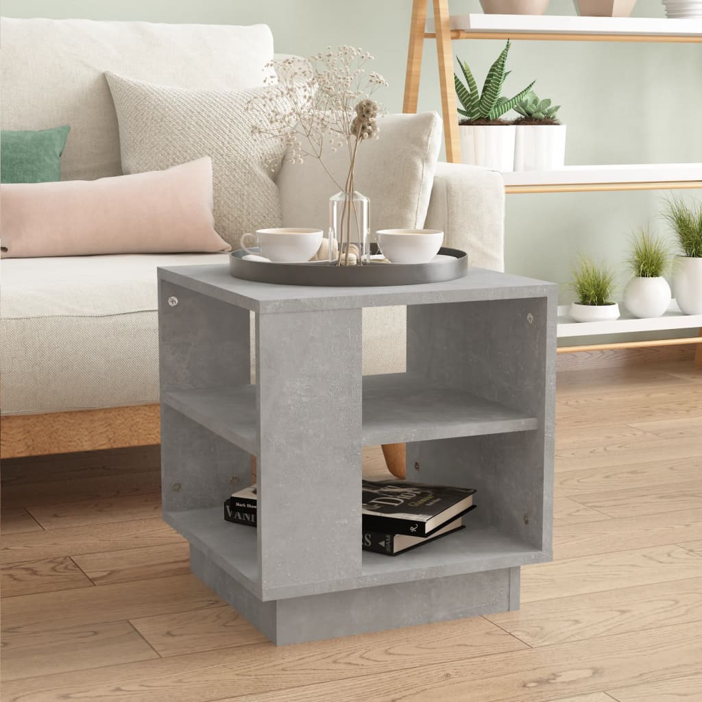 vidaXL Coffee Table Concrete Grey 40x40x43 cm Engineered Wood 1