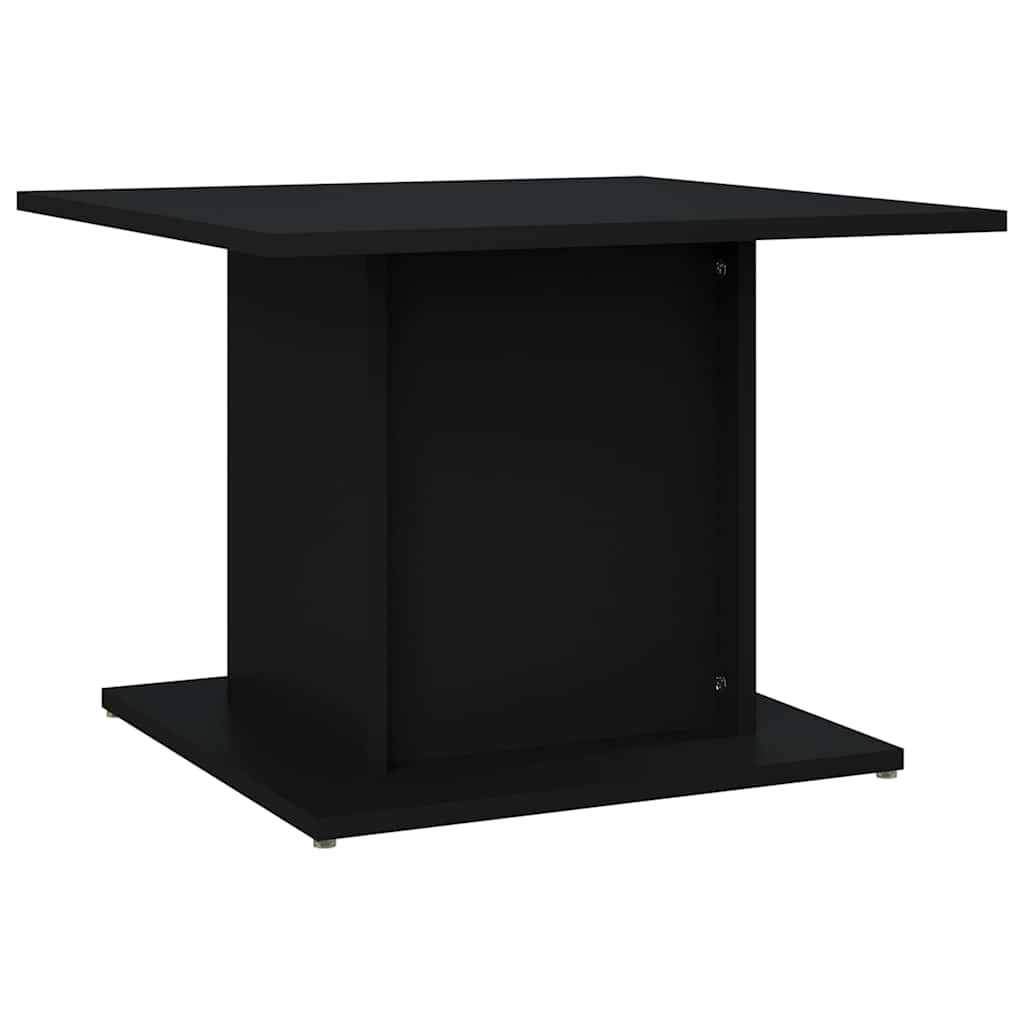 Coffee Table Black Engineered Wood, image 2