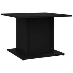Coffee Table Black Engineered Wood, image 2