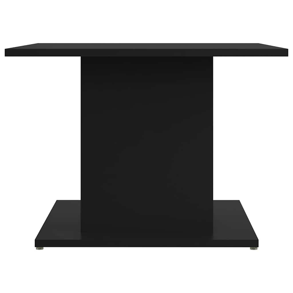 Coffee Table Black Engineered Wood, image 5