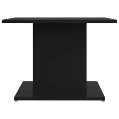 Coffee Table Black Engineered Wood, image 5