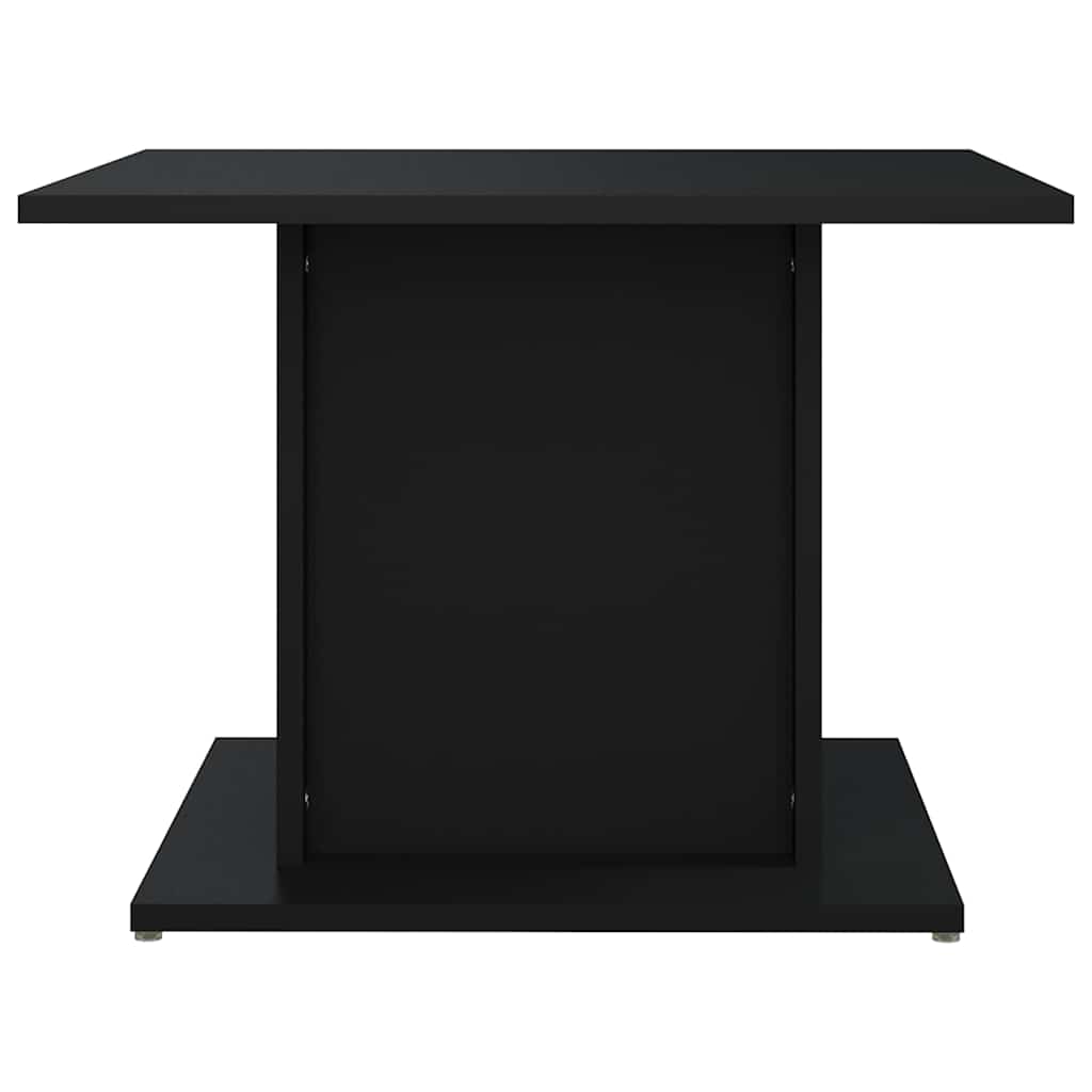 Coffee Table Black Engineered Wood, image 6