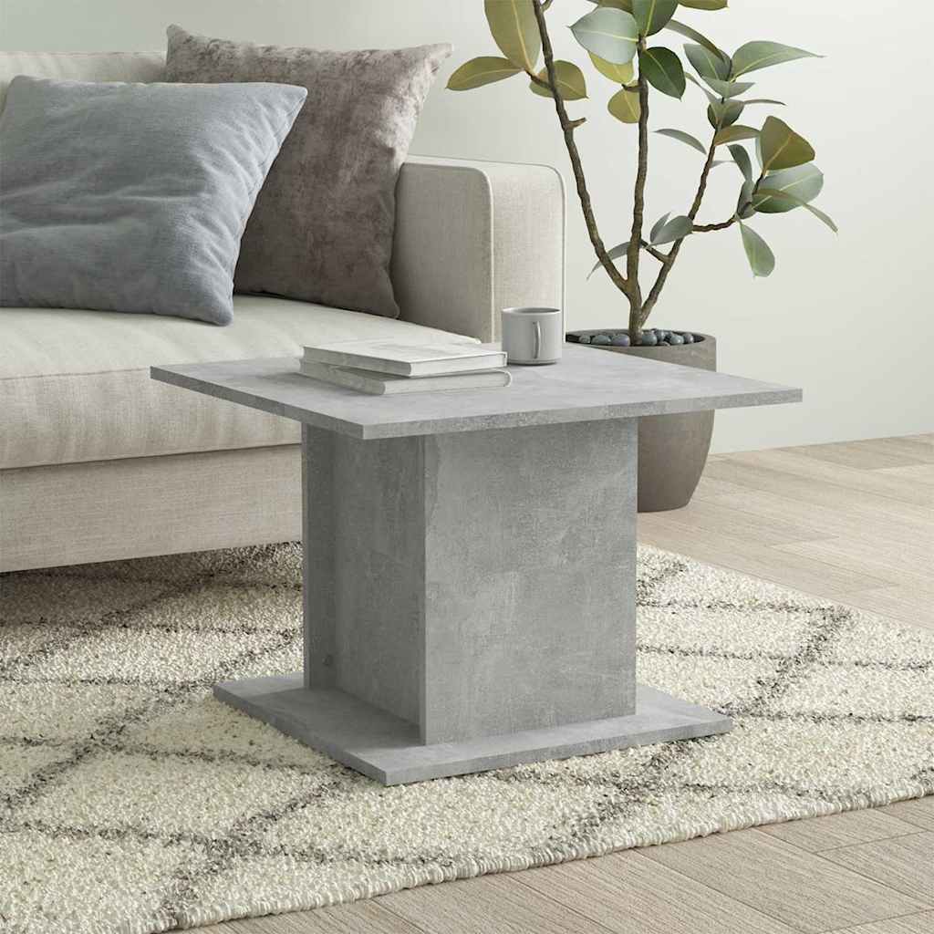 vidaXL Coffee Table Concrete Grey 55,5x55,5x40 cm Engineered Wood 1