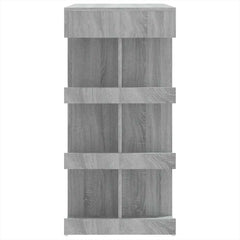 vidaXL Bar Table with Storage Rack Grey Sonoma 100x50x101.5 cm 6