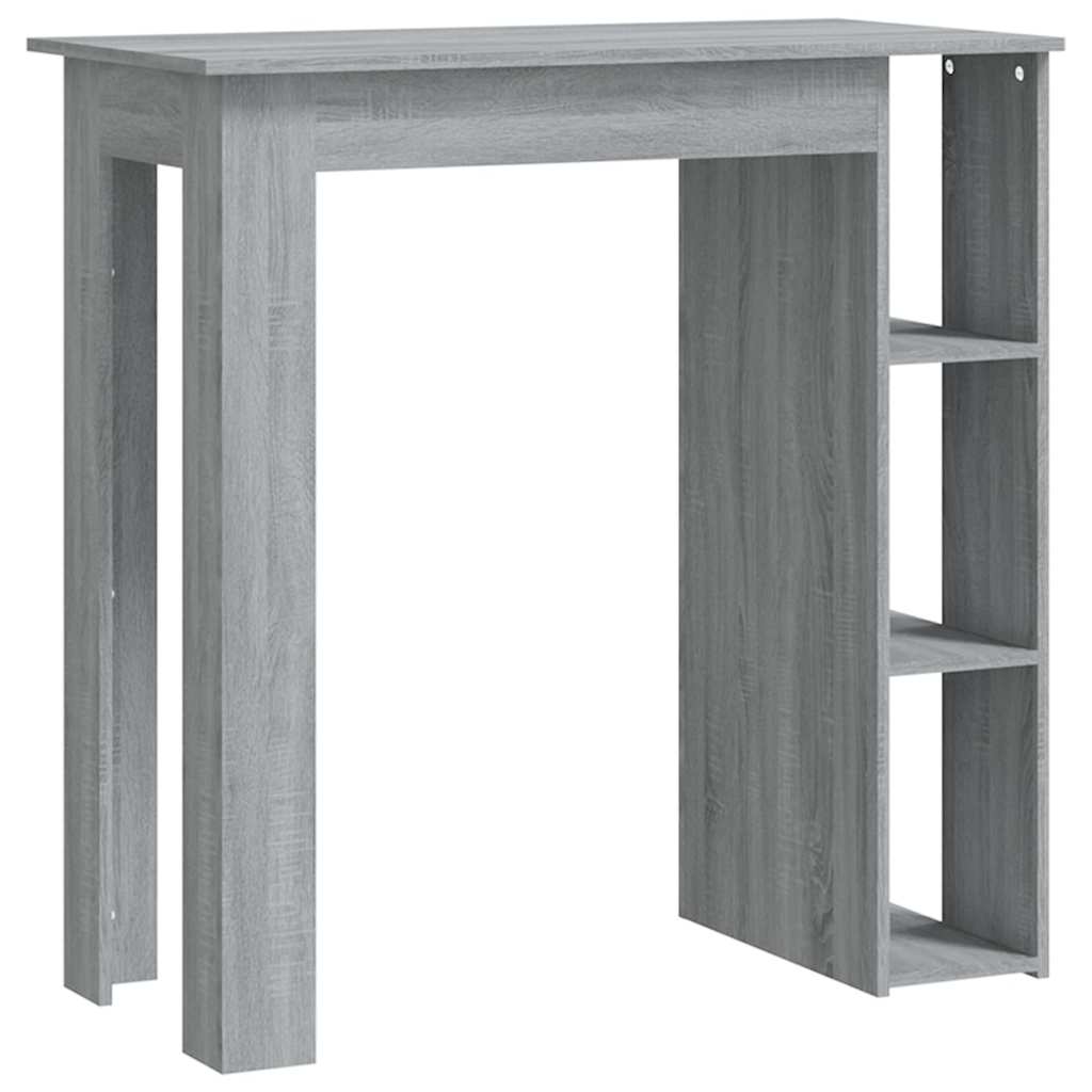 Bar Table with Shelf Engineered Wood