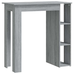 Bar Table with Shelf Engineered Wood