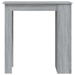 vidaXL Bar Table with Storage Rack Grey Sonoma 102x50x103.5cm Engineered Wood 5