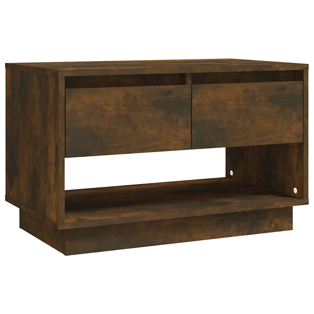 vidaXL TV Cabinet | Smoked Oak | Engineered Wood | 70x41x44 cm | Storage 2