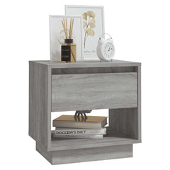 vidaXL Bedside Cabinet | Set of 2 | Grey sonoma | Engineered wood | Medium 4
