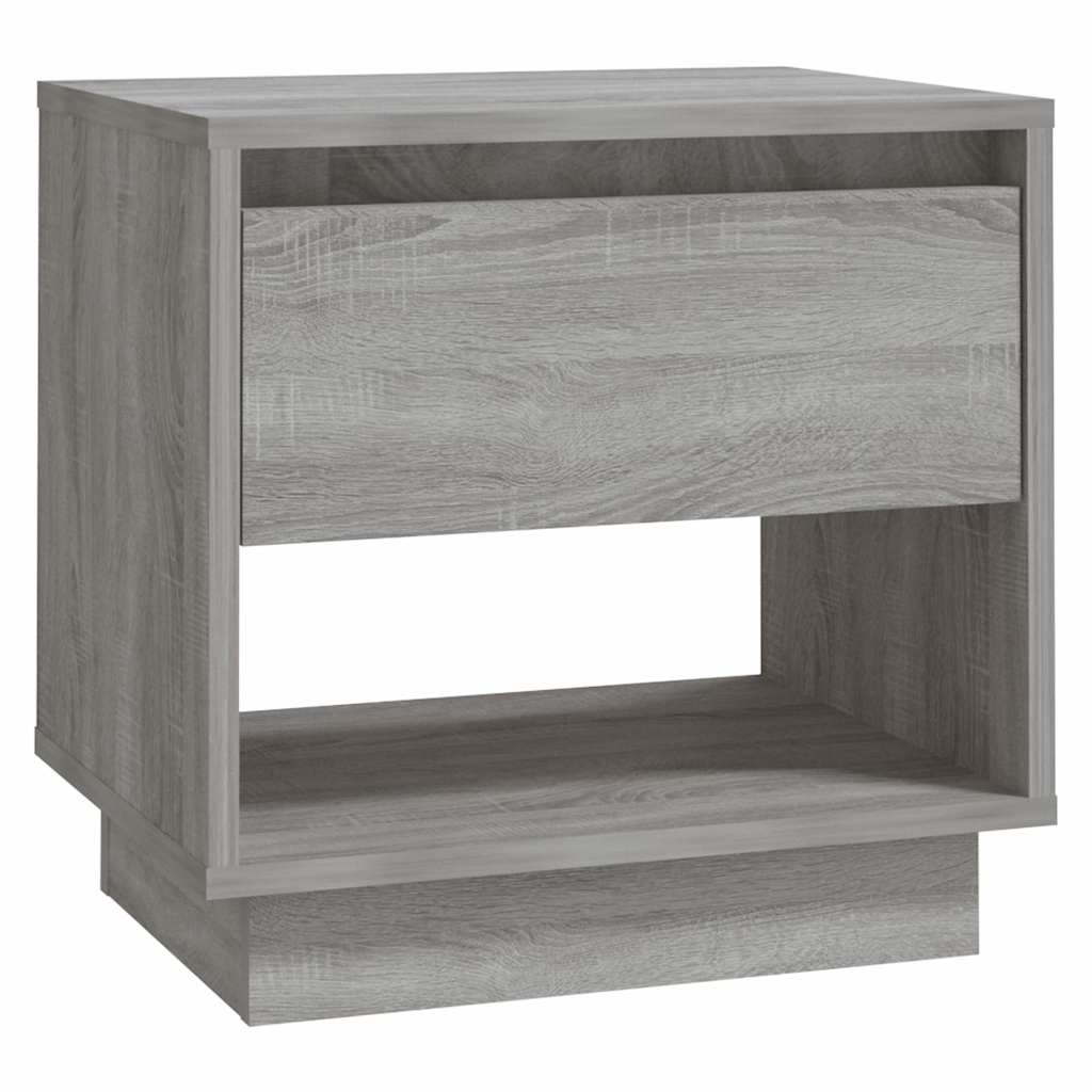 vidaXL Bedside Cabinet | Set of 2 | Grey sonoma | Engineered wood | Medium 5