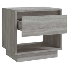 vidaXL Bedside Cabinet | Set of 2 | Grey sonoma | Engineered wood | Medium 6