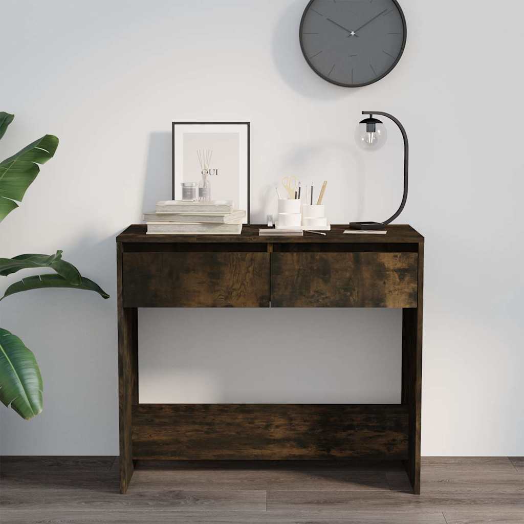 vidaXL Console Table | Smoked Oak | Engineered Wood | Medium | Console Table 3