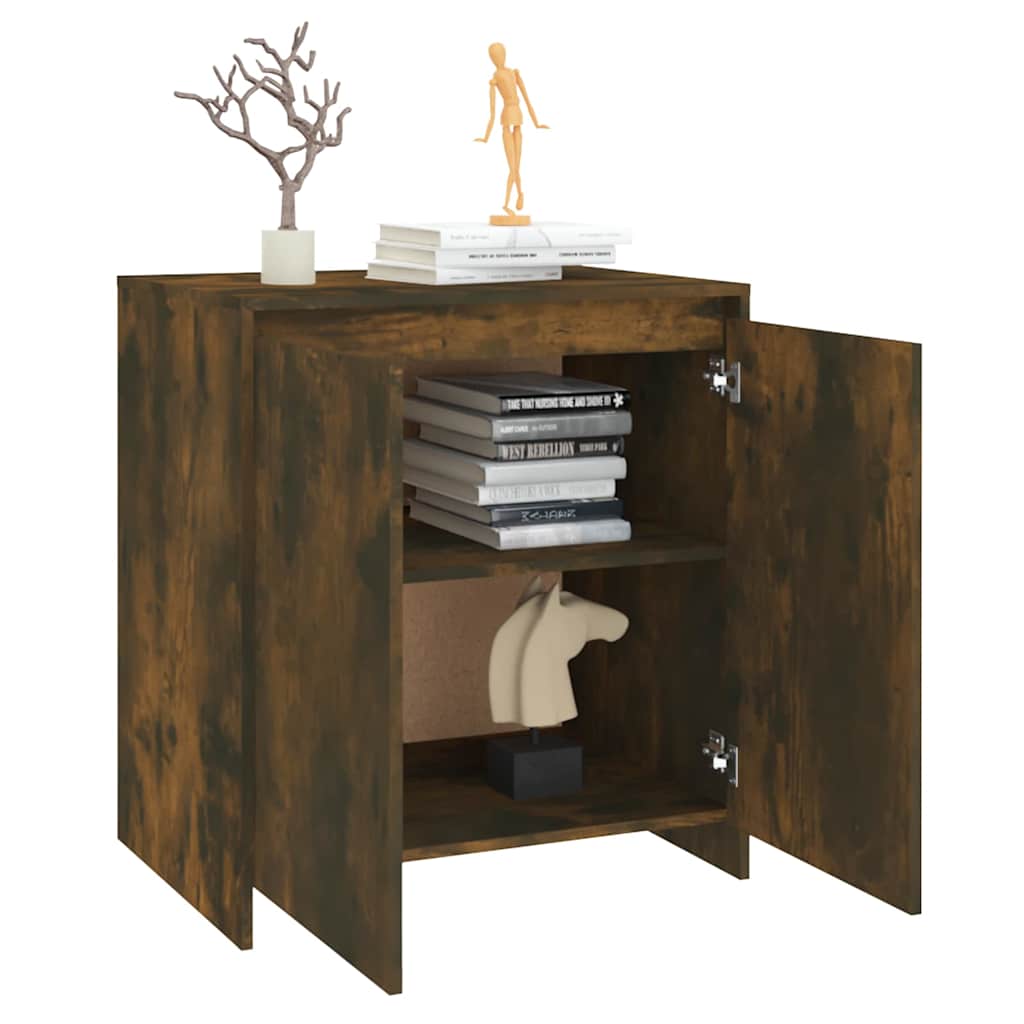 vidaXL Sideboard | Smoked Oak | Engineered Wood | Medium | Sideboard 5