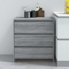 Sideboard 70x41x75 cm Engineered Wood Grey sonoma