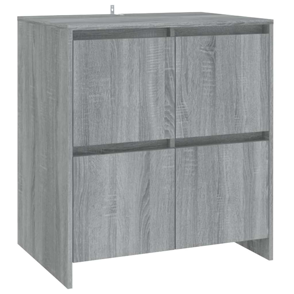 vidaXL Sideboard Grey Sonoma 70x41x75 cm Engineered Wood 2