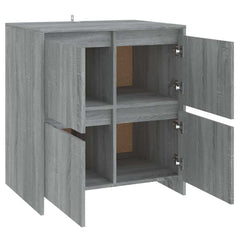 vidaXL Sideboard Grey Sonoma 70x41x75 cm Engineered Wood 5