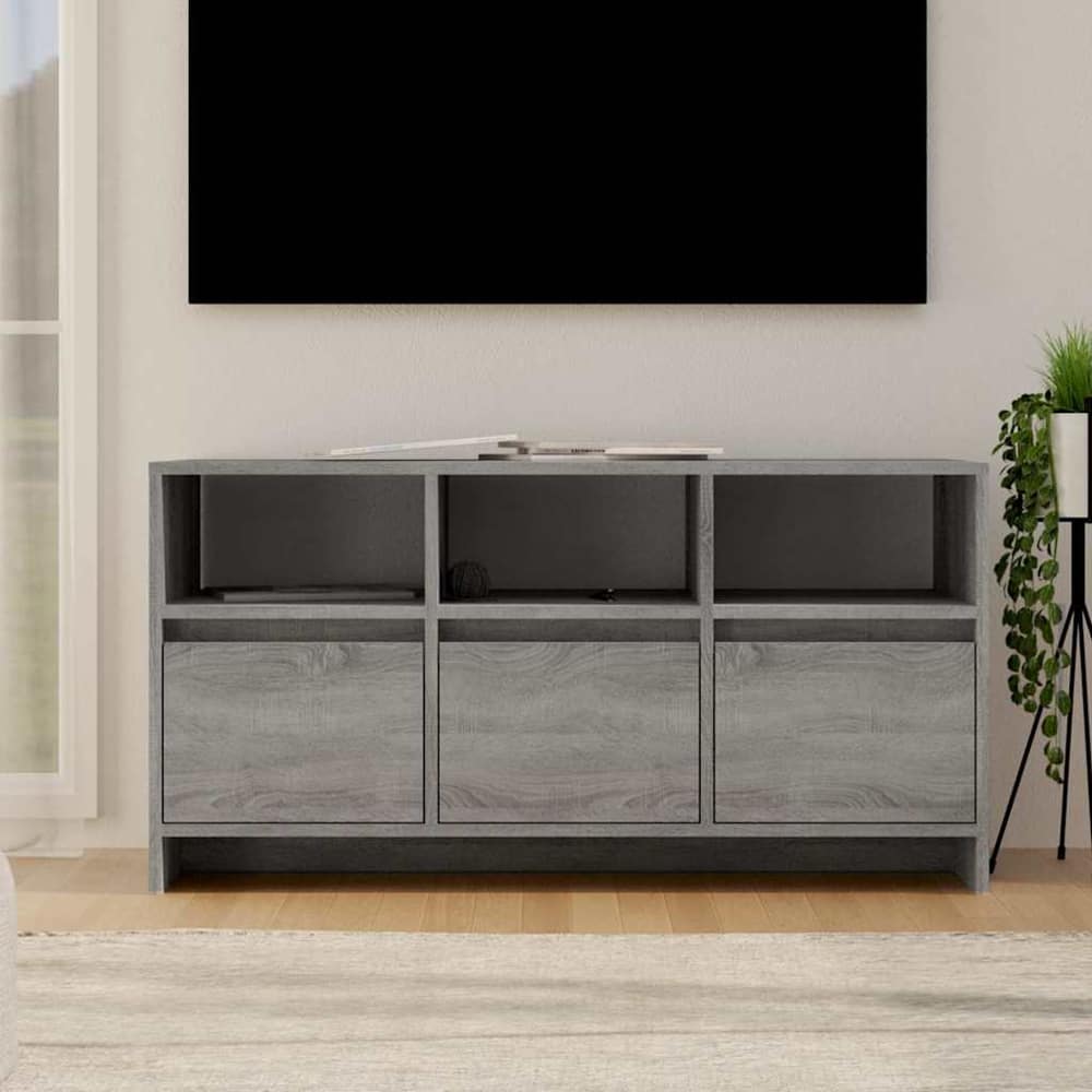 TV Cabinet 102x37,5x52,5 cm Engineered Wood Grey sonoma