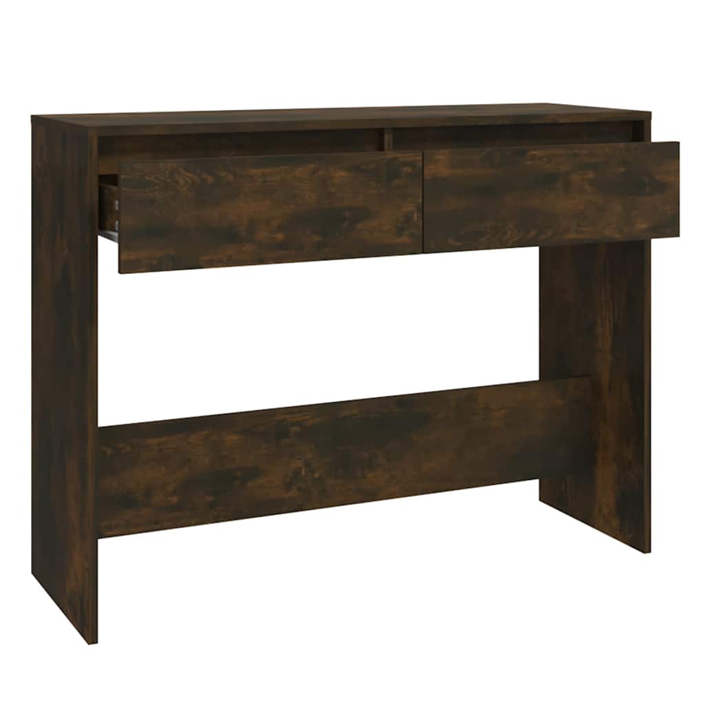 Console Table Smoked Oak Engineered Wood, image 6