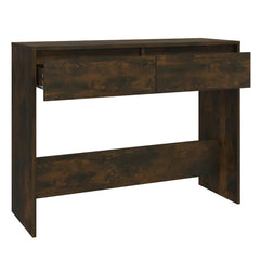 Console Table Smoked Oak Engineered Wood, image 6