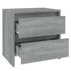 vidaXL Bedside Cabinet | Grey Sonoma | Engineered Wood | Medium 4