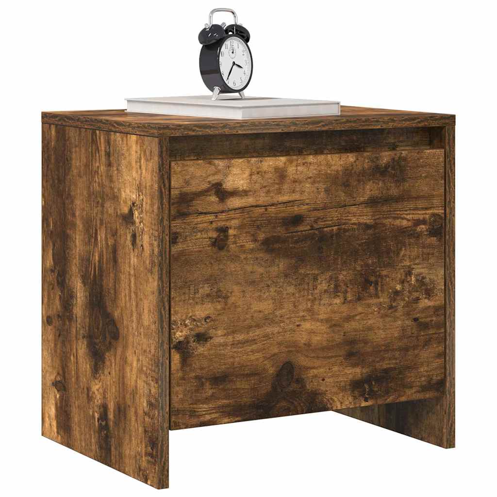 vidaXL Bedside Cabinet | Set of 2 | Smoked Oak | Engineered Wood | Medium 4